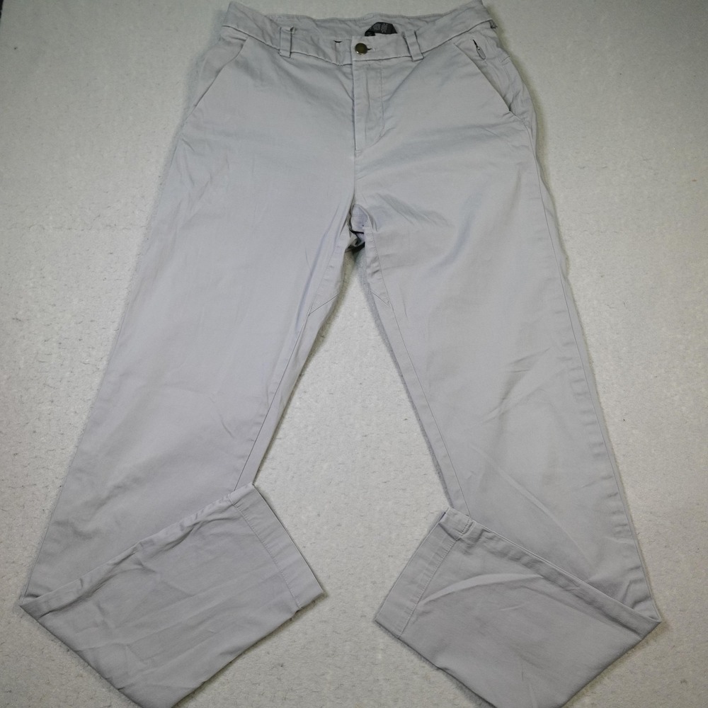 Lululemon Pants Mens 28 Gray Khakis Slim Tapered Stretch Zip Pocket Chino